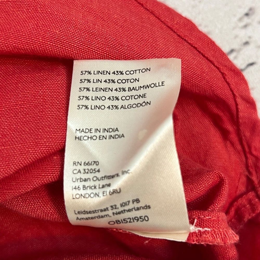 Maeve Red Button Down Shirt - Picture 6 of 11
